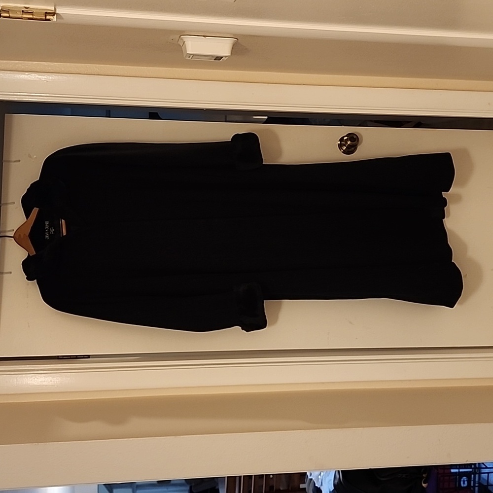 Sieve by Searle Long Black Wool Coat Sz 12